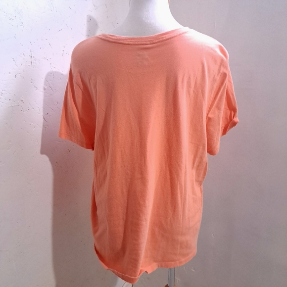 PUMA | Women's coral pink Casual logo graphic T shirt - Picture 4 of 7